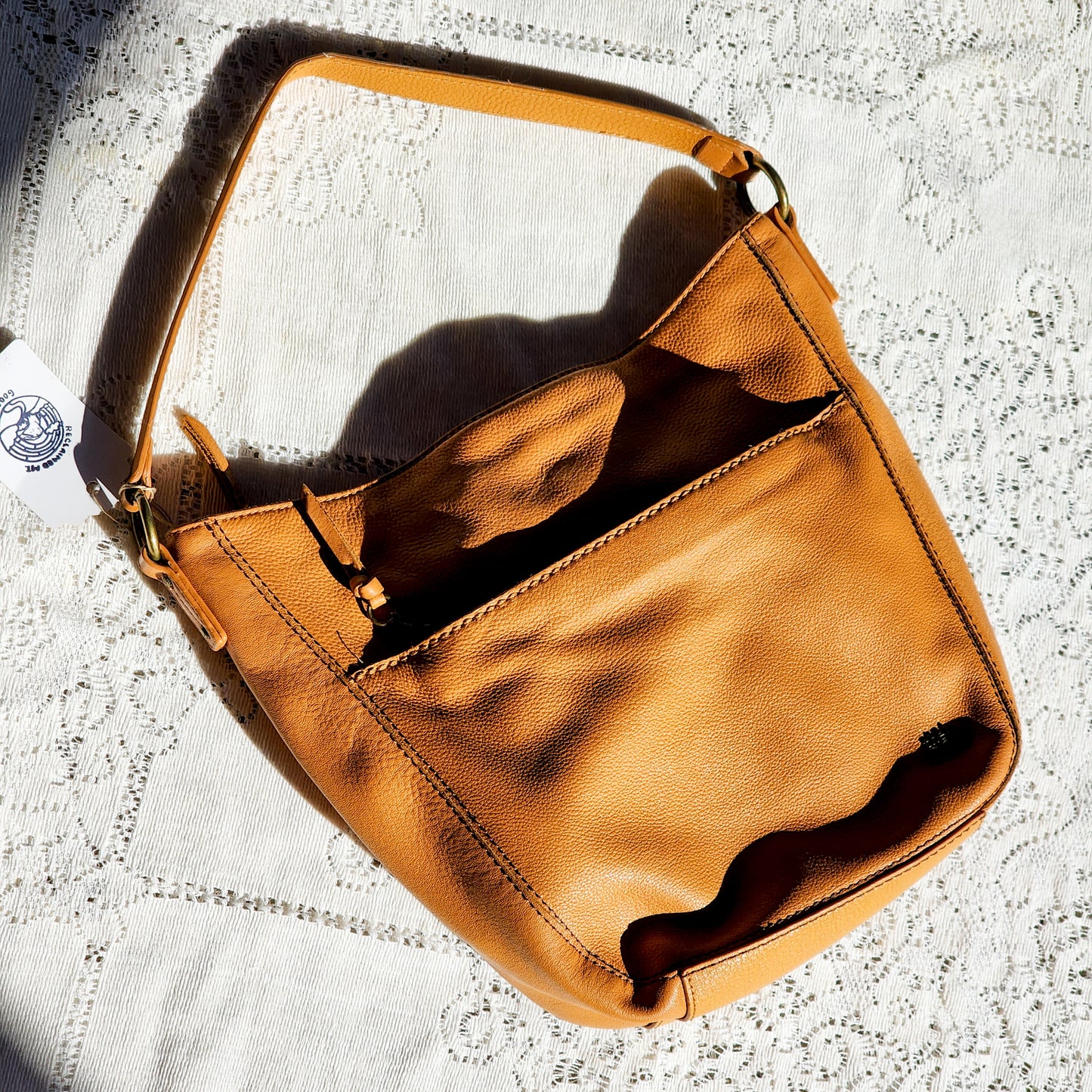 The Sak Leather Hobo Bag in Camel