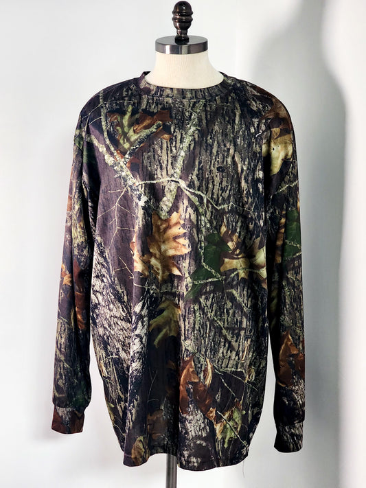 Vtg Jerzees Camo Long Sleeve (airy & comfy material) Tagged XXL